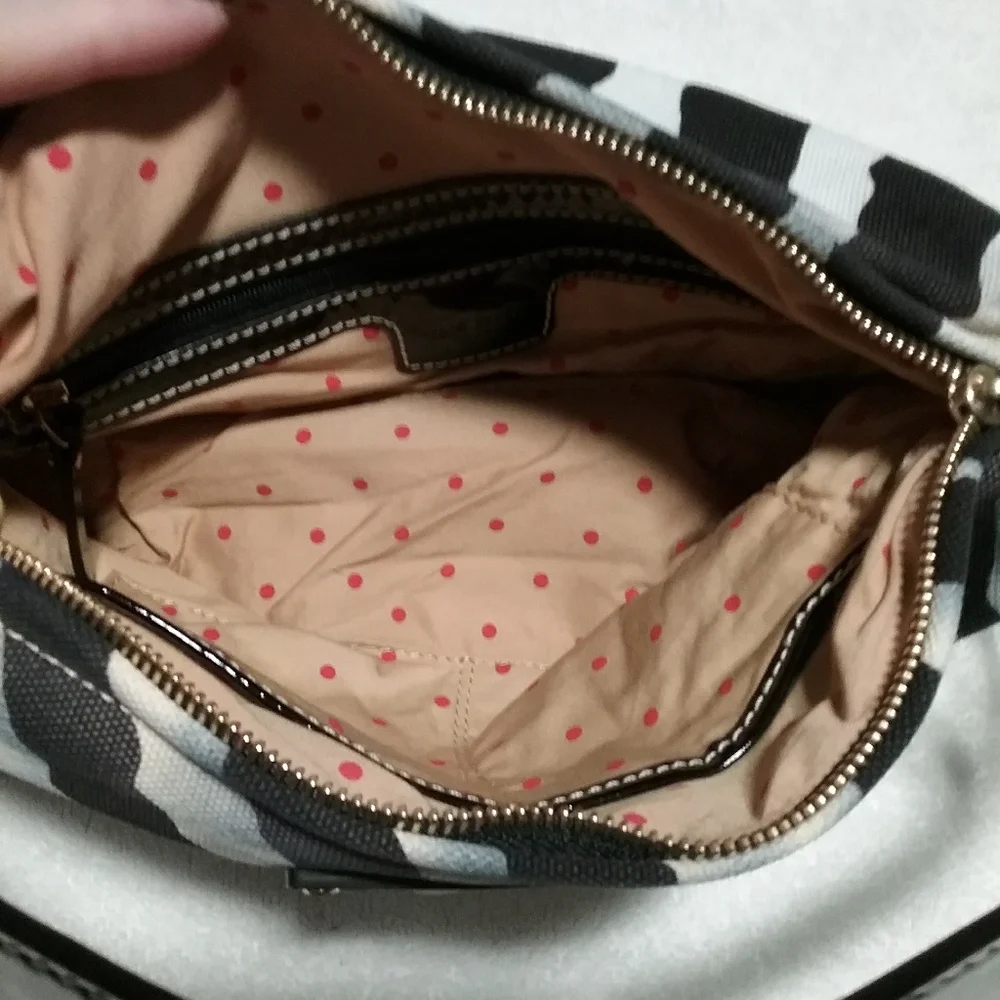 Kate Spade Black & White Animal Print Purse